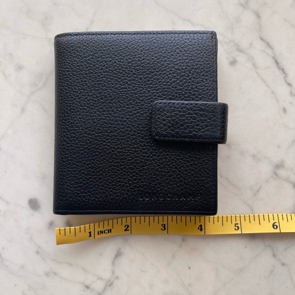 LONGCHAMP Le Foulonné Leather French Wallet